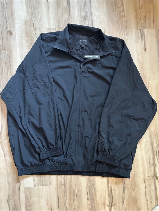 SKIMS Jackets & Blazers - SKIMS Black Zip-Front Woven Nylon Track Jacket